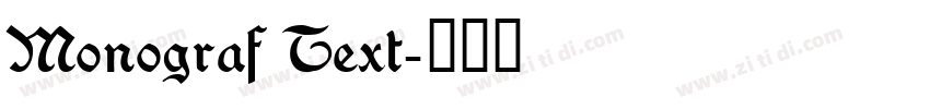 Monograf Text字体转换